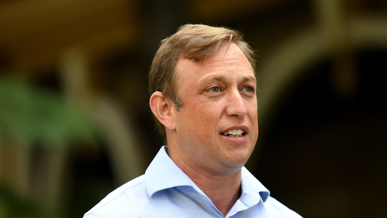 Queensland Deputy Premier Steven Miles speaks during a press conference to announce the end of a 3-day lockdown which was imposed due to a COVID-19 cluster. Picture: NCA NewsWire / Dan Peled