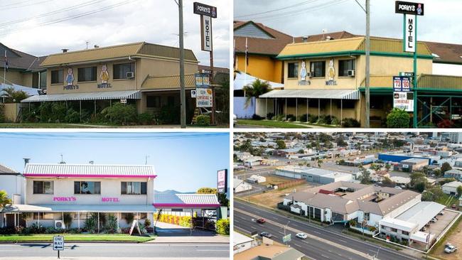 Porky's Motel on George St, Rockhampton, over the years.