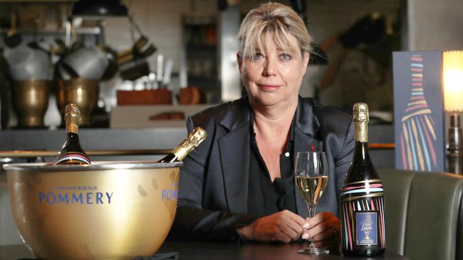 Vranken-Pommery co-owner Madame Nathalie Vranken is visiting Australia where Champagne sales are growing. Picture: David Crosling