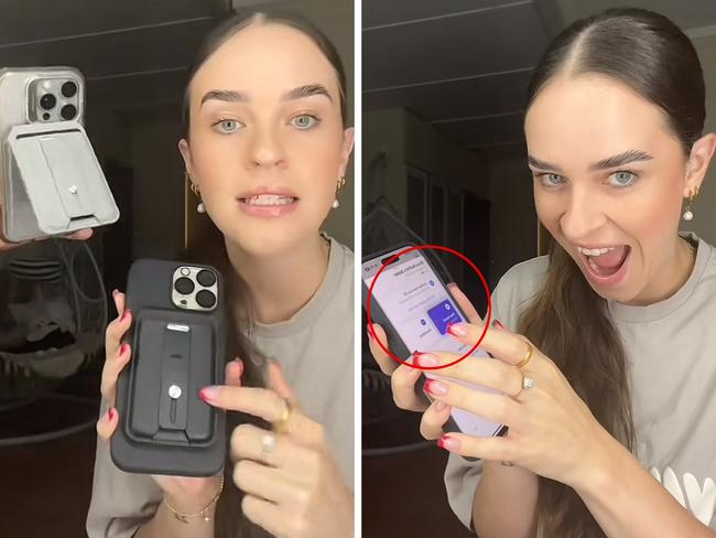 Give yourself peace of mind with this 'life saver' gadget shoppers are raving about. Picture: TikTok/@olivia_moffitt