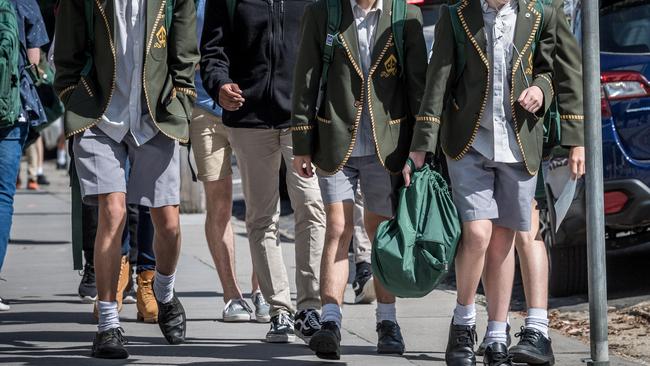 Trinity Grammar has suspended some students for vaping at school Picture: Jake Nowakowski