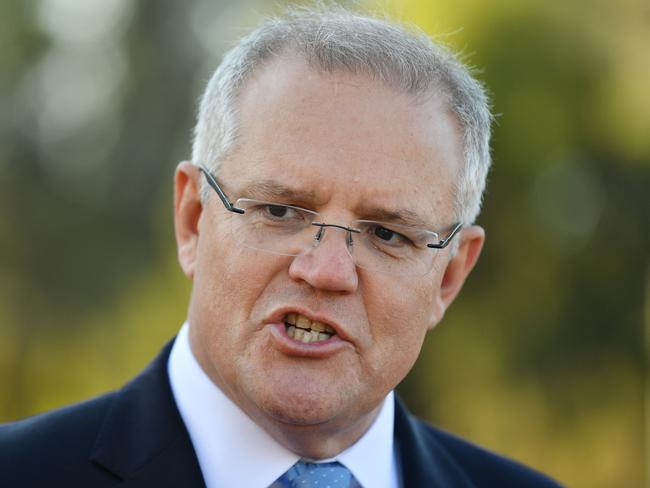 Prime Minister Scott Morrision is attempting to win crossbench support for powerful union-busting laws. Picture: AAP