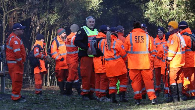 Ground and aircrews have been searching the area since Monday. Picture: David Crosling