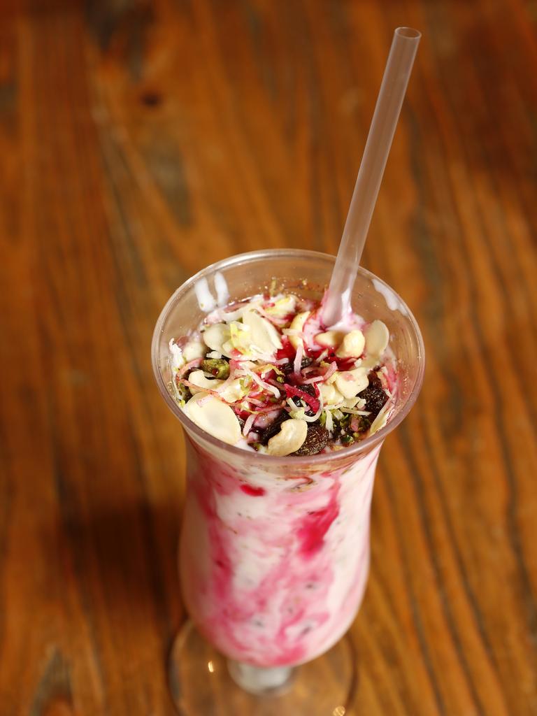 The dry fruit lassi is one of their numerous seasonal specials. Picture: Jonathan Ng