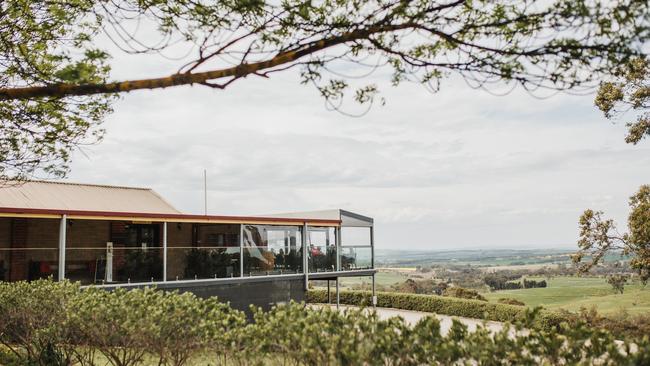 Dining room at Bush DeVine, Pauletts winery. Picture: Nadinne Grace Photography