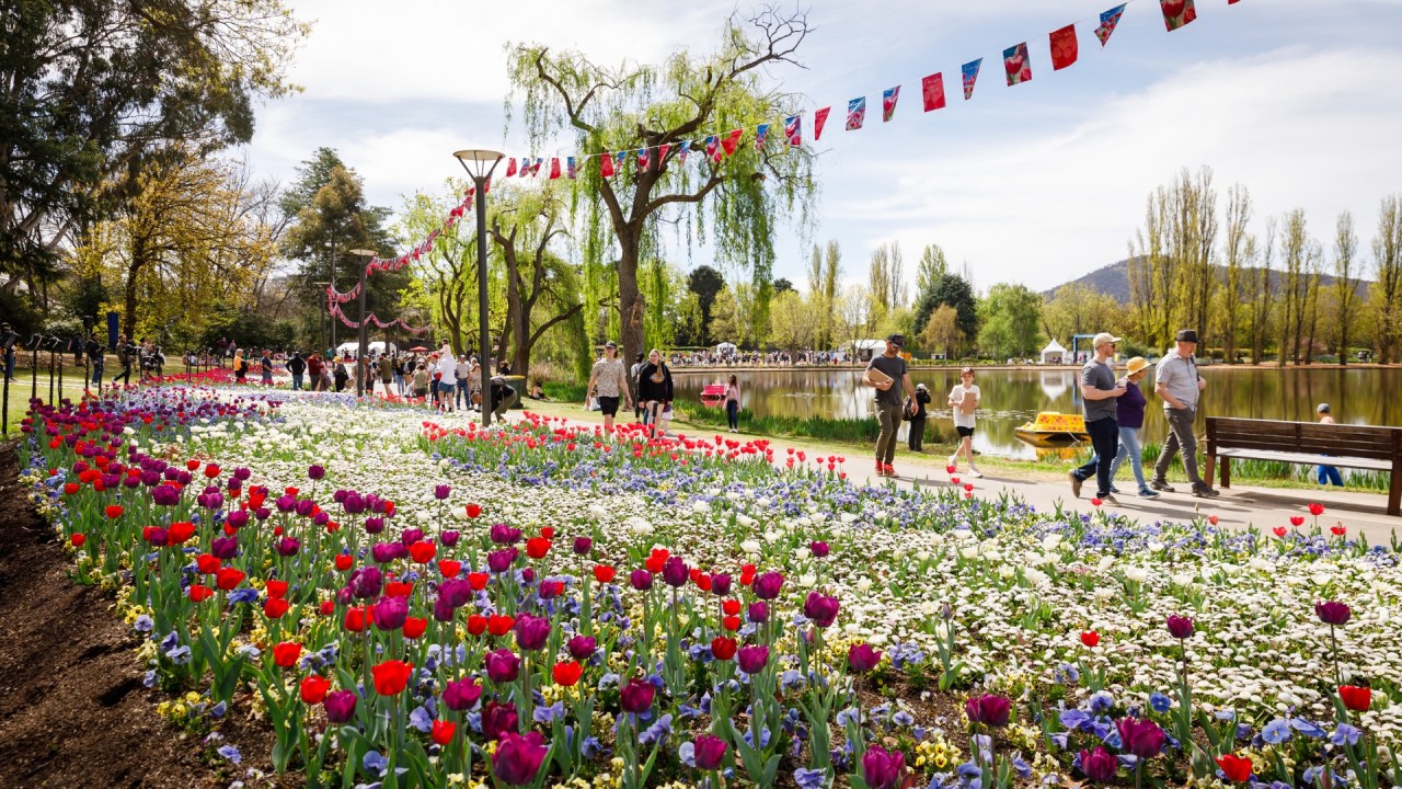 Canberra's floral festival by the lake seriously exceeded expectations. Image: Supplied