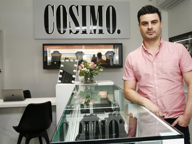 Jeweller Cosimo Mirarchi had only just built up his list of celebrity clients and now faces shutting up shop for good. Picture: John Appleyard