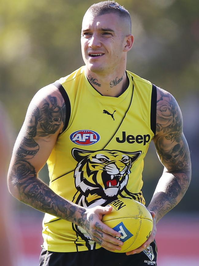 Martin plays for the Richmond Tigers. Picture: Michael Dodge/Getty Images