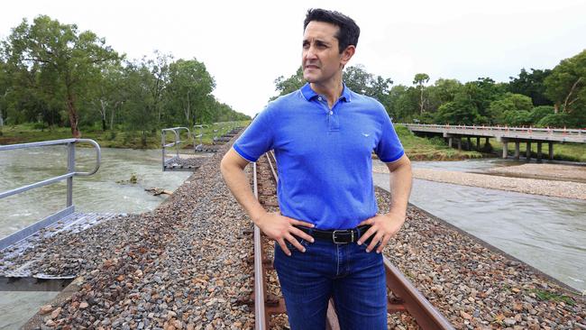 Queensland Premier David Crisafulli at the Ollera Creek. Picture: NewsWire / Adam Head
