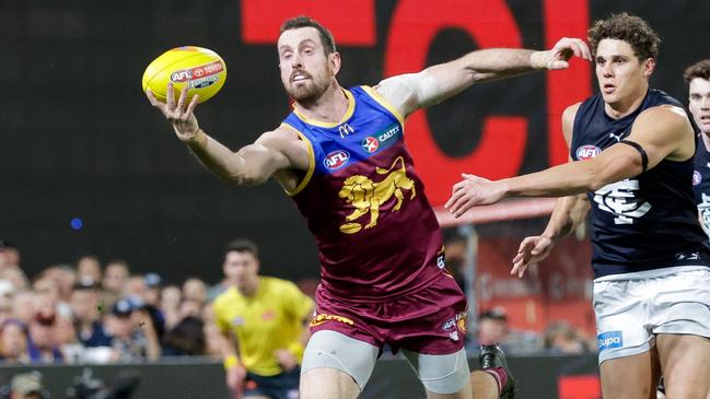 Brisbane Lions defender Darcy Gardiner will watch his horse Exeter go around at The Valley on Friday night. Picture: AFL Photos via Getty Images