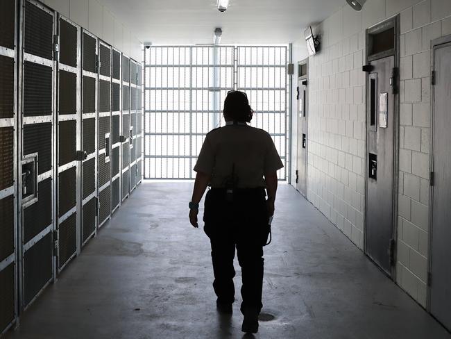 SUNDAY TELEGRAPH ONLY - Pictured are holding cells during a look inside Parklea Correctional Centre in Sydneys West today. Picture: Tim Hunter.