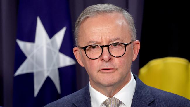 Prime Minister Anthony Albanese’s very first pledge in accepting victory on Saturday night was enshrining a Voice for First Nations people. Picture: David Gray/Getty Images.