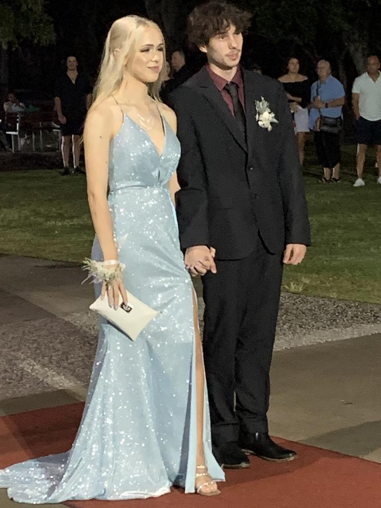 The students arrive at the St James Lutheran College formal.