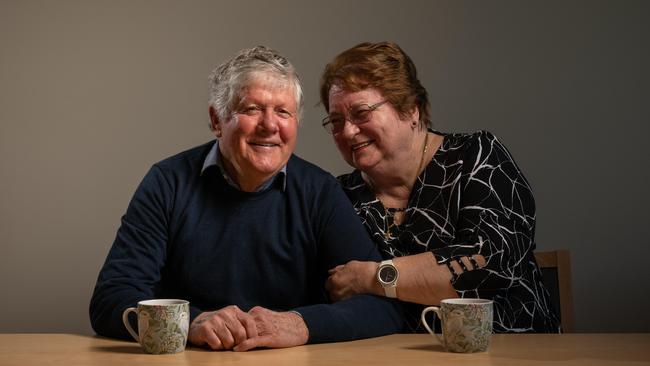 Graeme Watson and his wife Joan. Picture: Brad Fleet