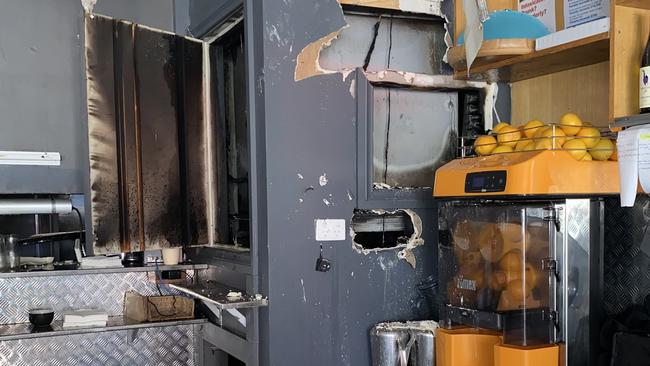 MadCowes’ $8000 juicer was thrown away due to fire damage. Picture: Brooke Grebert-Craig