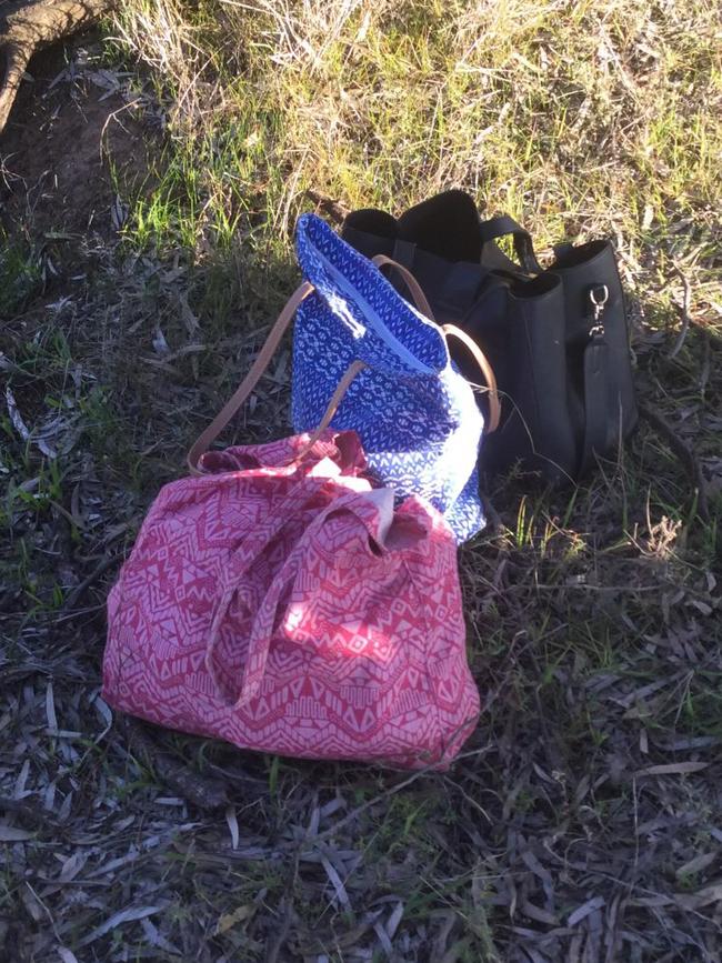 Bags, footsteps, a campfire, and a note that said “help me” are among items which have lead missing woman Colleen South's family to believe foul play was involved in her disappearance. Pictures: supplied