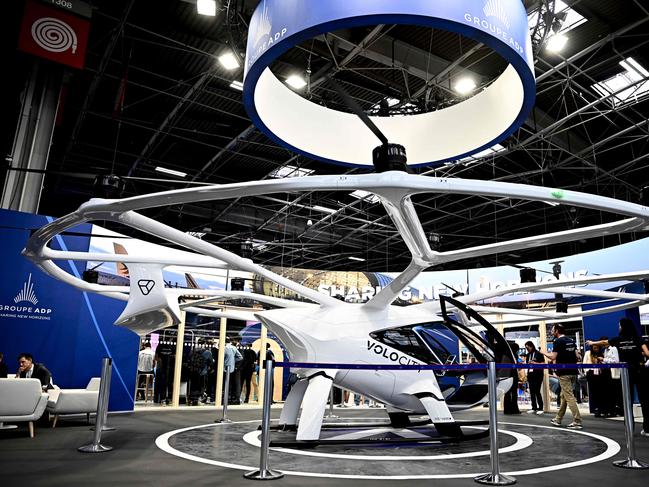 A VoloCity air taxi, made by Volocopter, has been given the green light to conduct trials during the Games. Picture: AFP)