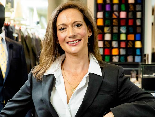 Georgia Barlow at Tony Barlow Menswear in Elizabeth Street, Brisbane, Wednesday, June 8, 2022 - Picture: Richard Walker