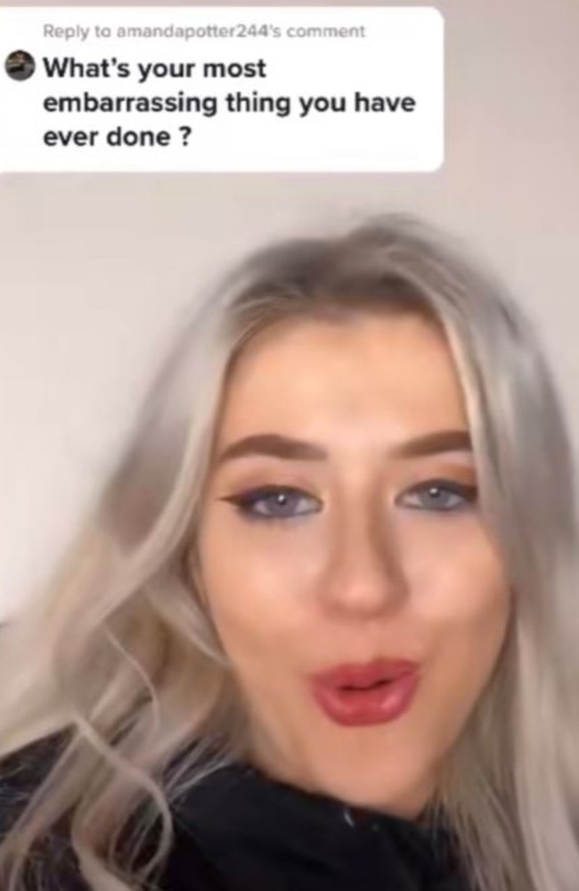 A British woman has opened up about her most ‘embarrassing’ moment on TikTok. Picture: TikTok/emmacassidy.x