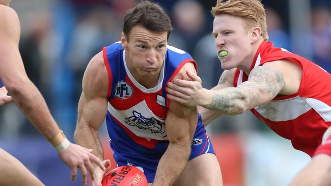 Brent Harvey had a gazillion touches and a bazillion goals playing for North Heidelberg in 2017. We reckon he’d still go OK in AFLX. Picture: Alex Coppel.