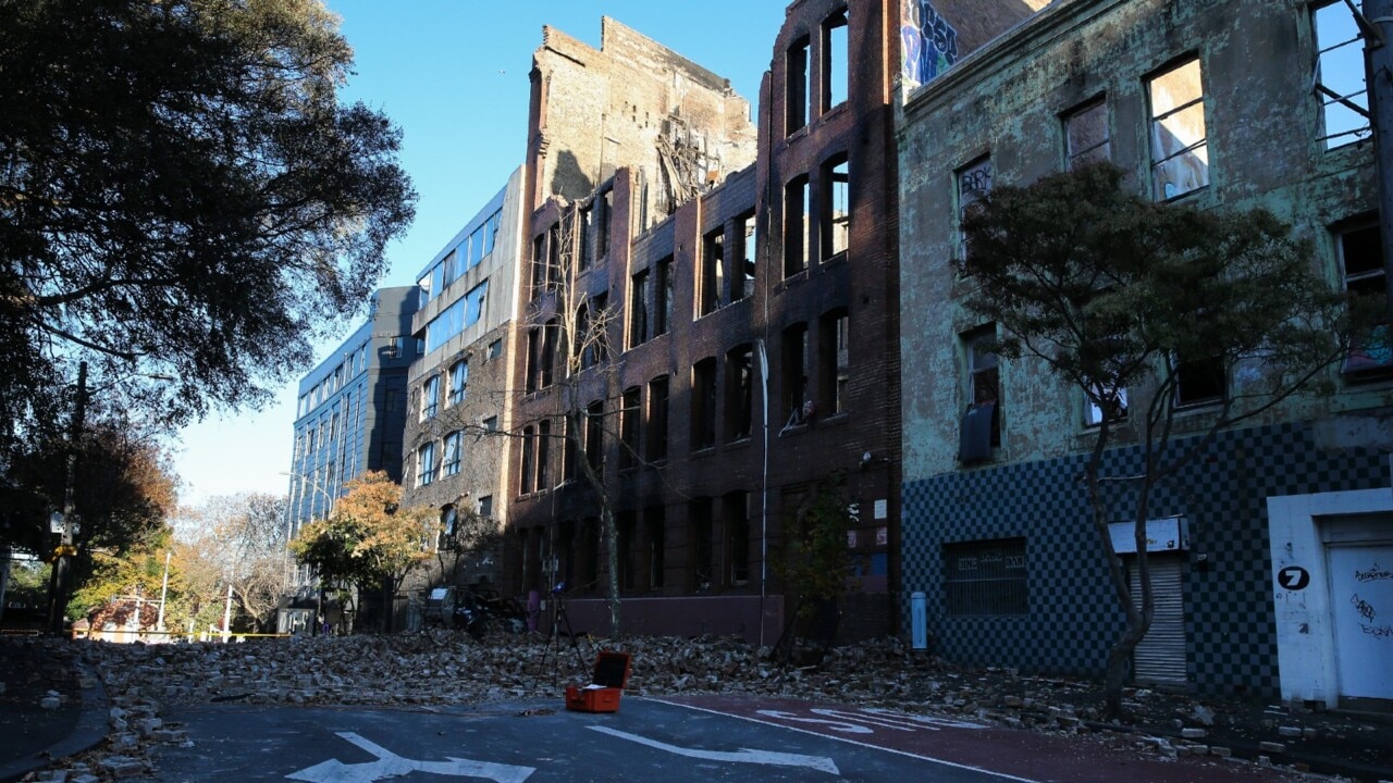 Destroyed Sydney CBD building to be demolished following fire