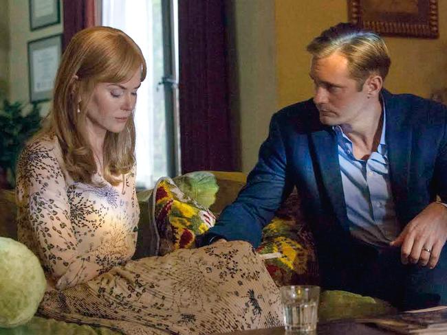 Nicole Kidman and Alexander Skarsgard in Big Little Lies.