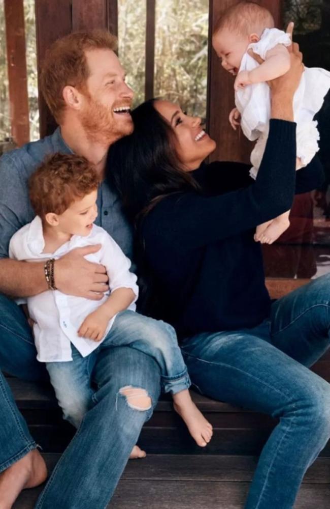 Harry and Meghan celebrated their daughter’s first birthday in the UK. Picture: Alexi Lubomirski/Handout/The Duke and Duchess of Sussex