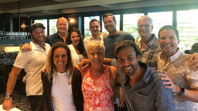 The crew that helped save the life of Elke Horning Kooij. Back row from left to right: Matt Harward, Aaron Gibson, Candice Diamond, Olivier Claes, Anton Richardson, Klaas Kooij, and Derek Cronin. Front Row: Gabriela Amaral, Elke and Sebastian Speck. Not pictured is Carolina Tejedor.