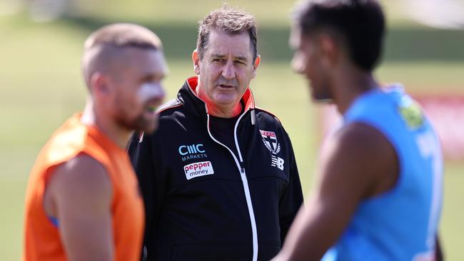 Ross Lyon at St Kilda pre-season training. Picture by Michael Klein