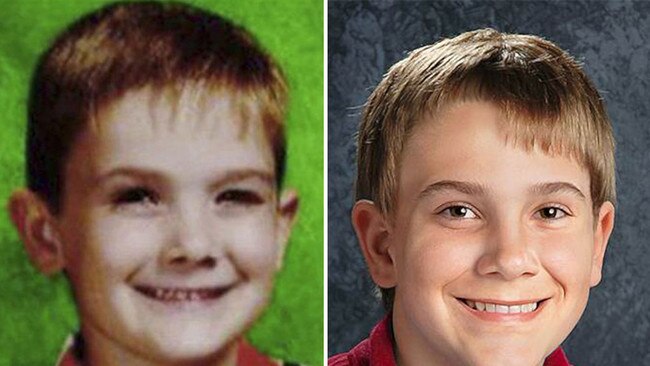 Timmothy Pitzen missing boy with age-porgressed pciture on right