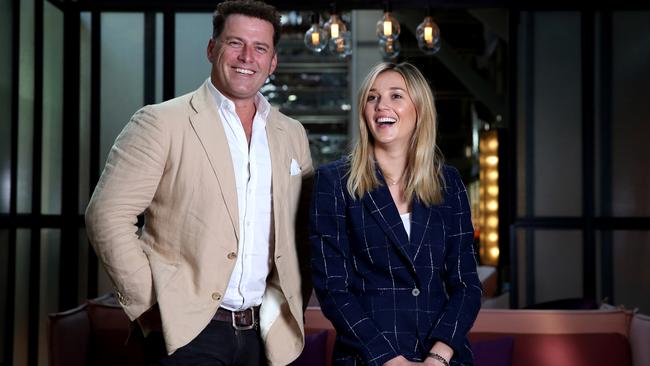 Karl Stefanovic and his wife Jasmine share a two year old child, Harper, together. Picture: Jane Dempster.