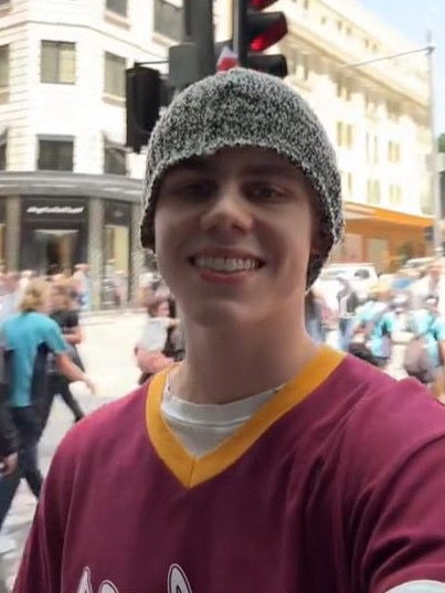 He looked happy to be back in Sydney. Picture: TikTok/TheKidLaroi