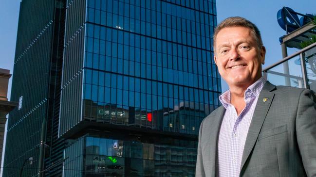 Flinders University vice chancellor Colin Stirling outside its new city campus Picture: Supplied