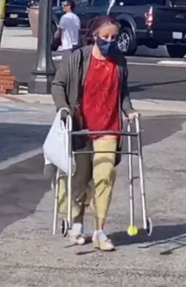 One teen’s disguise included a walking frame.