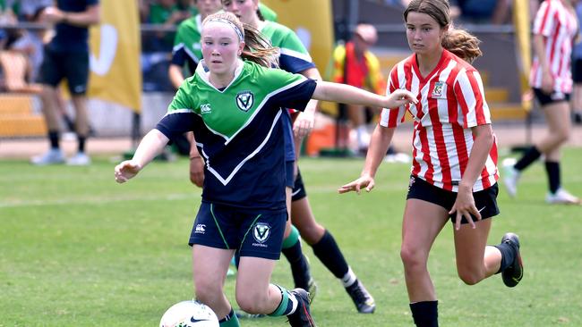 Helensvale State High v Helensvale State High. Schools Premier League grand final day. Tuesday October 28, 2021. Picture, John Gass