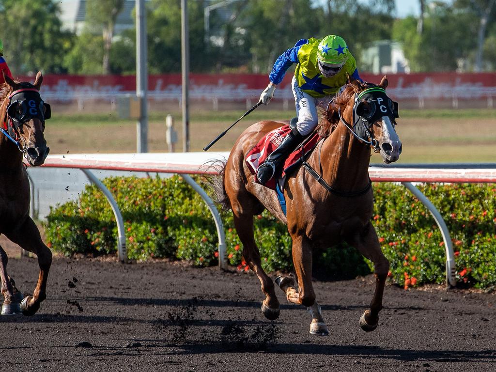 Supplied Editorial Vunivalu wins race four for Phile Cole at Fannie Bay on May 29 2021  Picture Caroline Camilleri