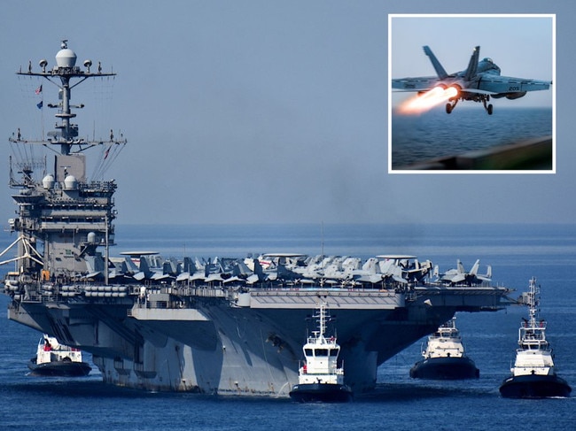 $87m US fighter jet rolls off ship and sinks
