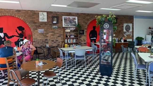 The quirky aesthetic of Michael's Cafe in Dalby. Picture: Sam Turner