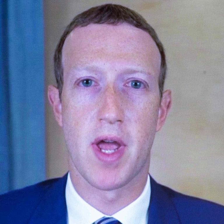 Mark Zuckerberg made another of his increasingly regular appearances testifying in front of US politicians at an inquiry into social media moderation this week. Picture: Michael Reynolds/AFP