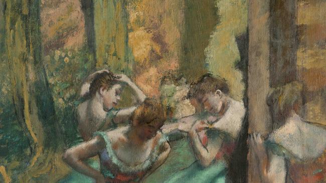 Paris Dancers, Pink and Green c. 1890 by Edgar Degas is one of the masterpieces we will see again after lockdown