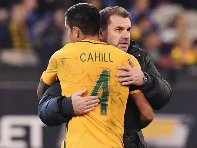 Cahill gives the boss some love.