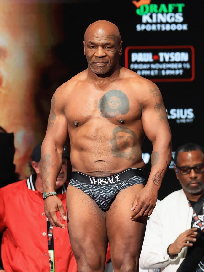 Iron Mike at the weigh-in (Photo by Christian Petersen/Getty Images)