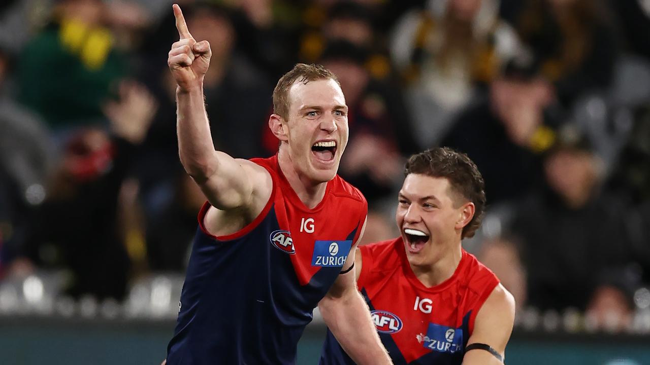 Harrison Petty is staying at Melbourne ... for 2024 at least. Picture: Michael Klein