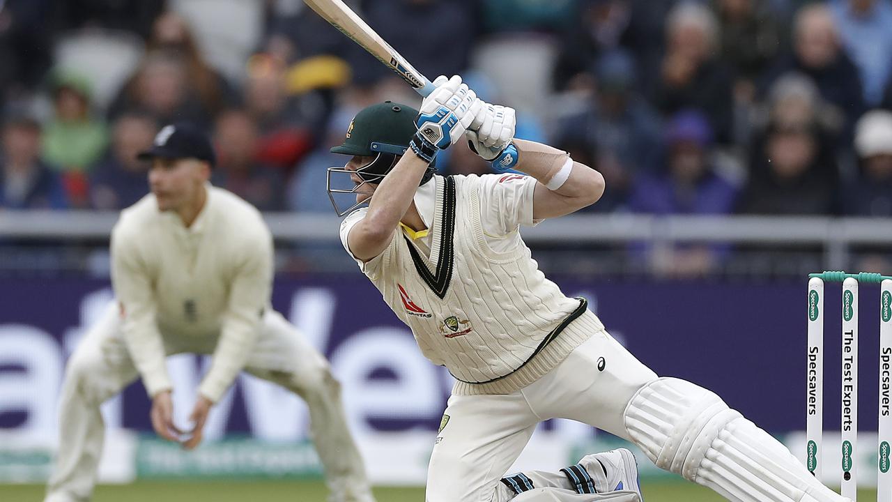 Steve Smith finished the day not out on 60.