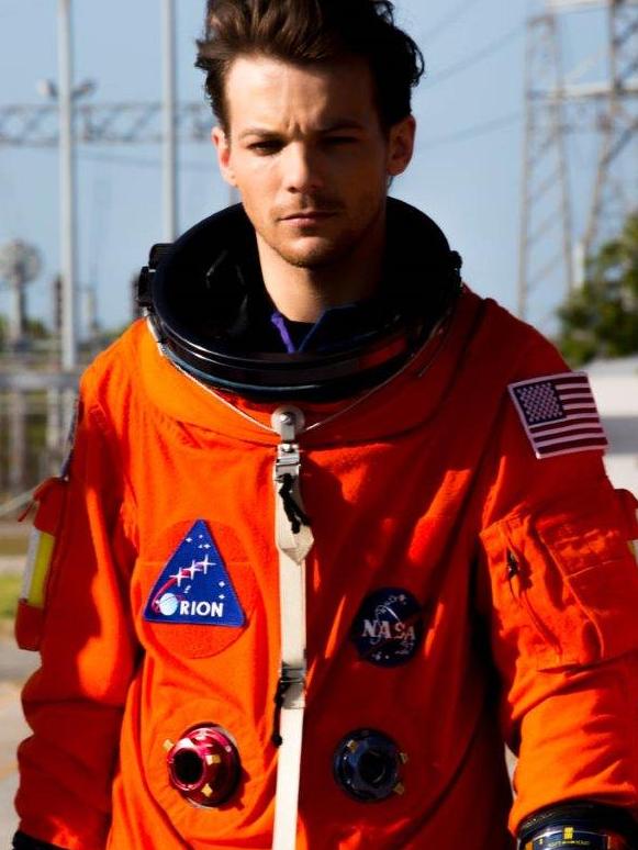 Top Gun ... Louis suits up for space. Picture Supplied