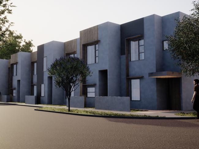 Concept images of new Oaklands Green public housing development. Supplied by State Government