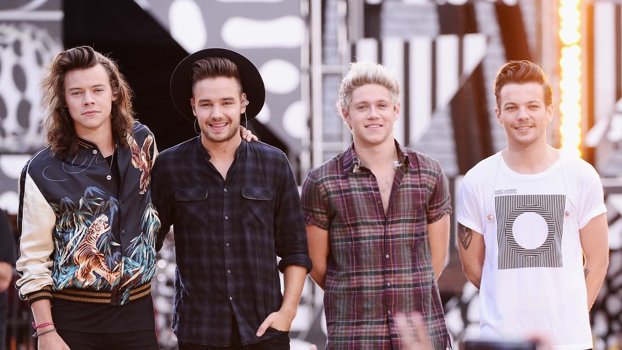 Payne (second from left) with former bandmates Harry Styles, Niall Horan and Louis Tomlinson in New York City in 2016. Picture: Stephen Lovekin/Getty Images