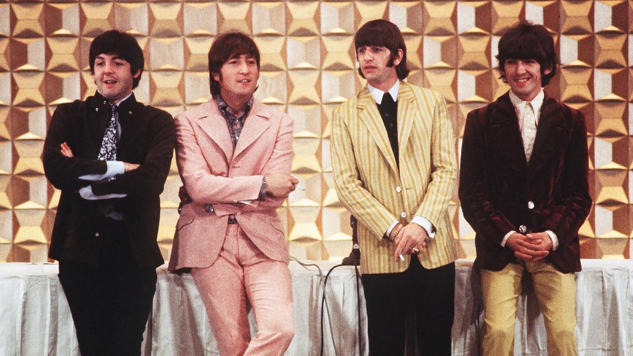 The Beatles (L to R): Paul McCartney, John Lennon, Ringo Starr and George Harrison in 1966. Picture: JIJI PRESS/AFP