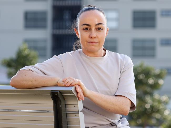 Former AFLW player Lydia Pingel was forced to retire early after seven significant concussions, believes she has CTE, and will be donating her brain to the Brain Bank for study once she passes away, Lutwyche. Picture: Liam Kidston