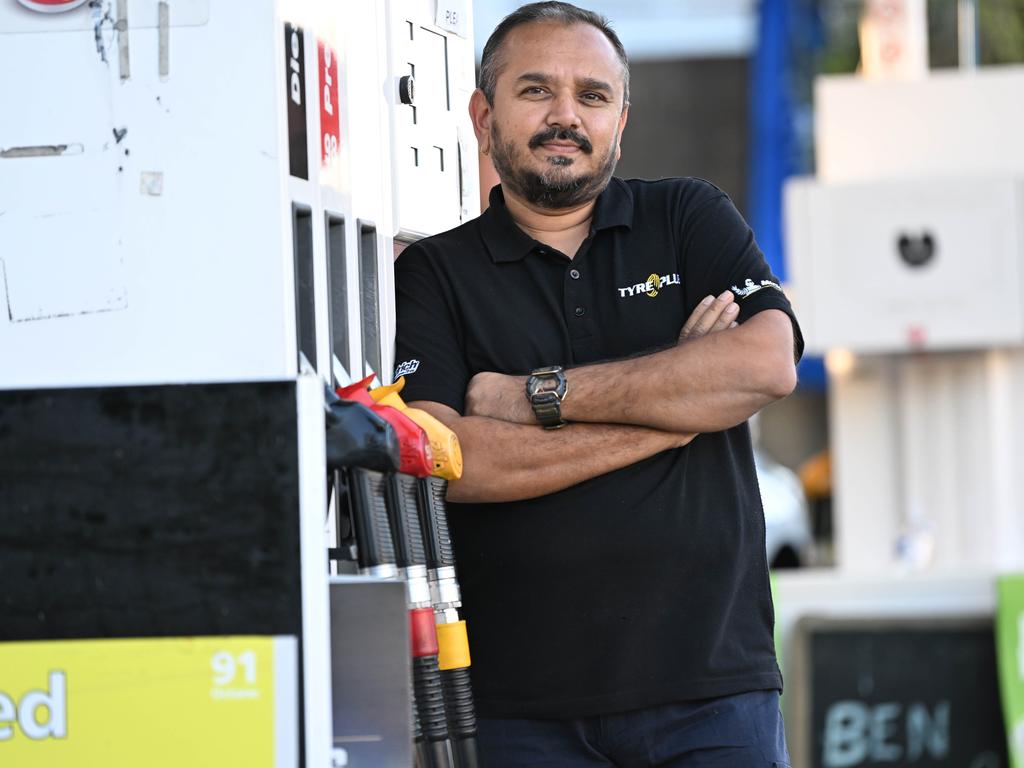 Independent petrol station owner Suraj Rathod. Picture: Lyndon Mechielsen